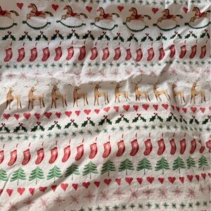 Festive Pottery Barn Holiday Crib Sheets (Set of 2)